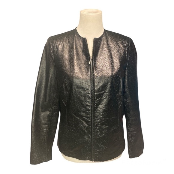 Caslon Jackets & Blazers - Caslon genuine lamb skin black leather jacket women’s petite medium. EUC soft!